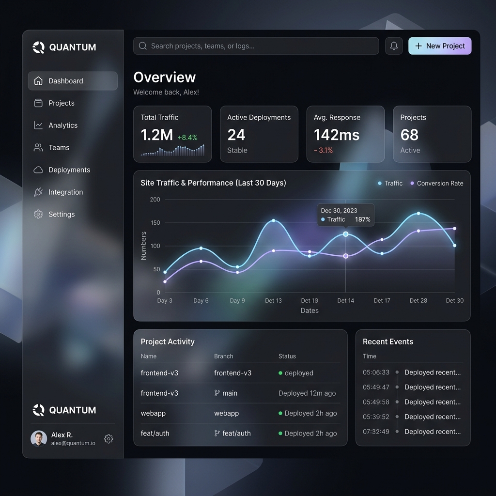 SaaS Dashboard Interface